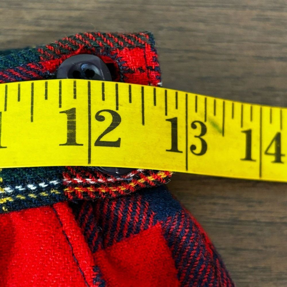 Pendleton Womens Vintage Plaid Tartan Wool Skirt Petite Waist 25" Holiday‎ Red - Picture 9 of 11